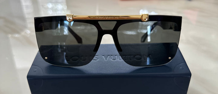 Louis Vuitton Black & Gold Sunglasses RRP $1,100
