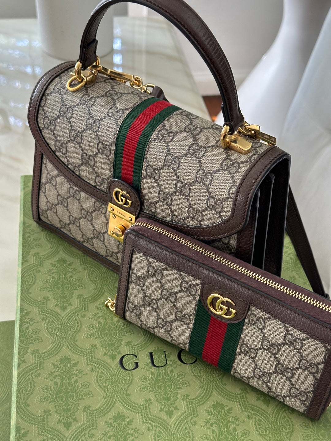 Gucci Ophidia small top handle bag RRP$4650