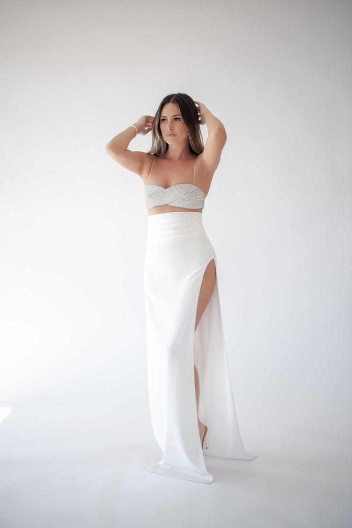 Monot & Nue Crystal Tuxedo Maxi Set RRP $2,780
