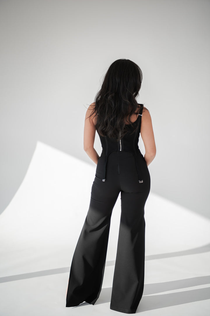 Dion lee Combat Corset Tank w Black Nookie High waisted Pants RRP $760