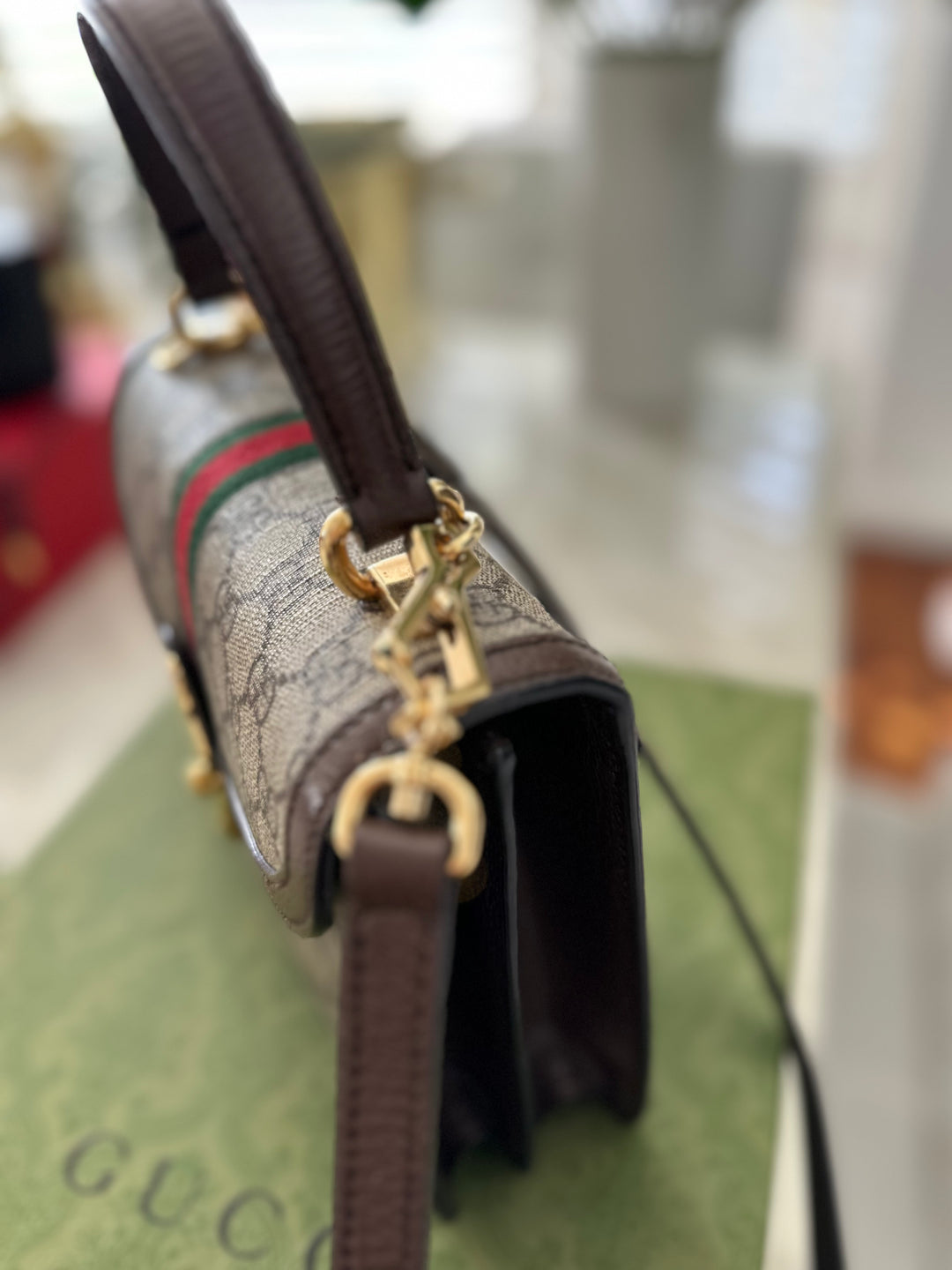 Gucci Ophidia small top handle bag RRP$4650