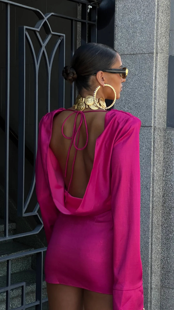 Khirzad Femme Nilo Dress Pink RRP $600