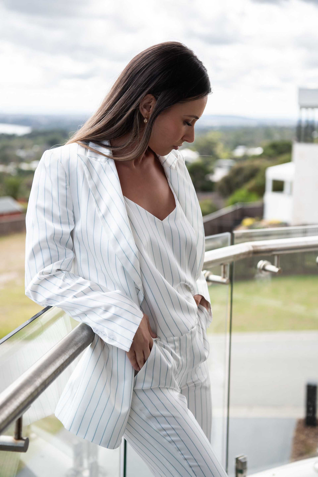 White Story Silk Stripe Set - RRP $2,370