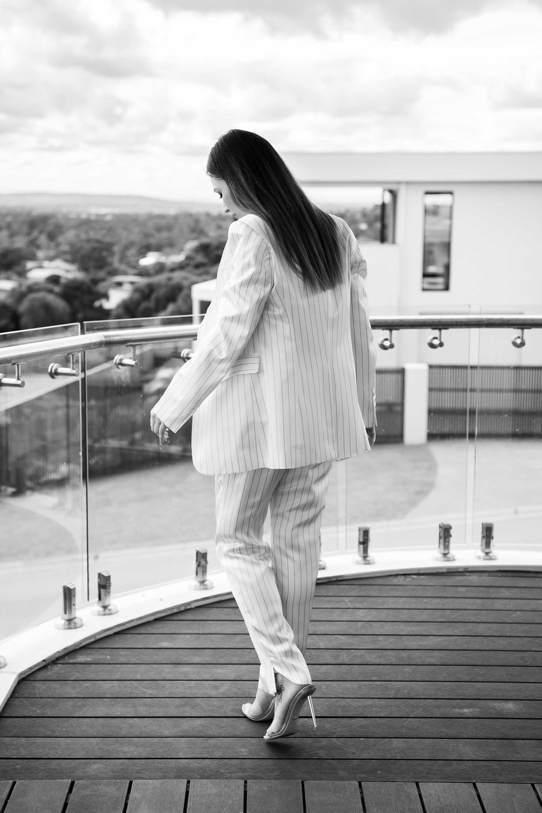 White Story Silk Stripe Set - RRP $2,370